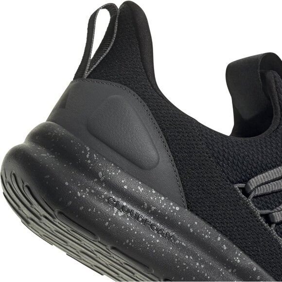 ⚡Adidas Mens Black/Grey/Iron Metallic Imported Rubber Lite Racer Pull-On Shoes - Picture 7 of 8
